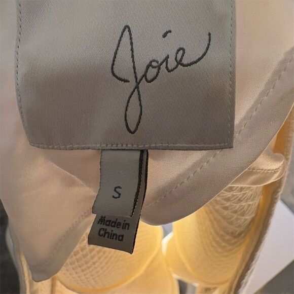 Joie Jenika Women's Ivory Biker Jacket Size S Long Sleeve Casual - Picture 5 of 6